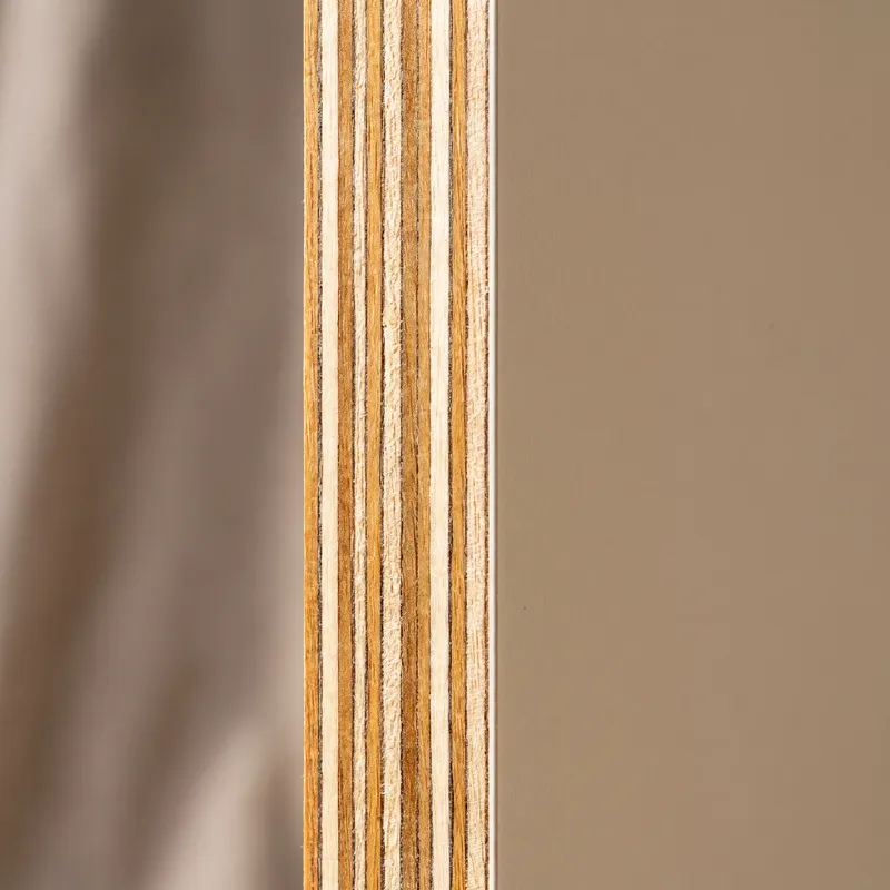 BWP plywood raw edge showing a solid gap-free core